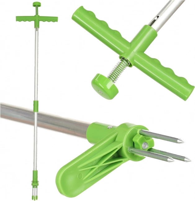 Teleskopický vytrhávač buriny s tromi hrotmi 93 cm