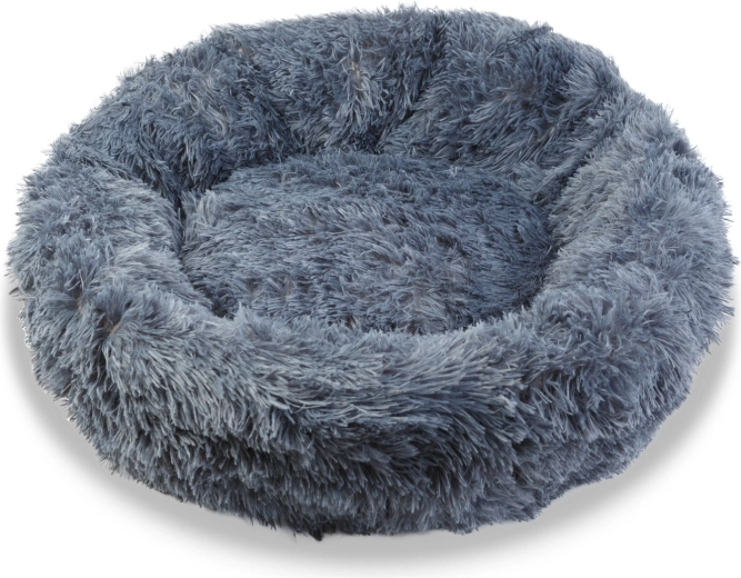 Okrúhly pelech pre psy, veľkosť L, 70 cm, sivý