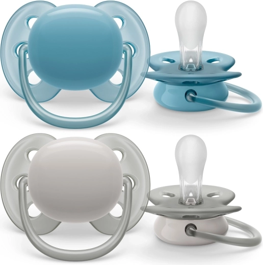 Philips Avent cumlík Ultrasoft Premium 6–18 m, chlapec, 2 ks