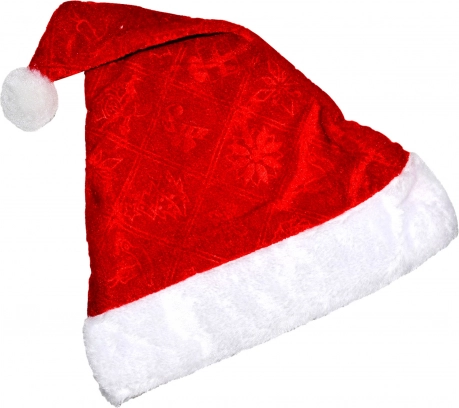Vianočná čiapka s brmbolcom 28 × 40 cm