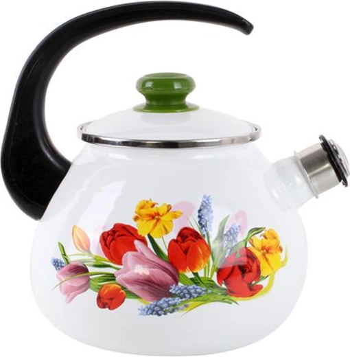 Smaltovaná kanvica s píšťalkou 2,5 l