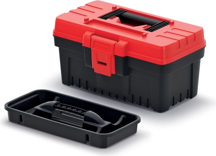 Kufor na náradie EVO bez priehradiek 269 × 177 × 155 mm – červený