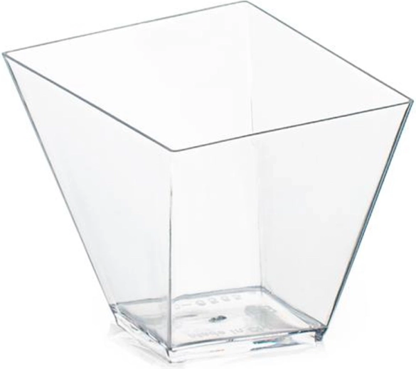 Plastové poháriky na panna cottu 100 ml, sada 6 ks