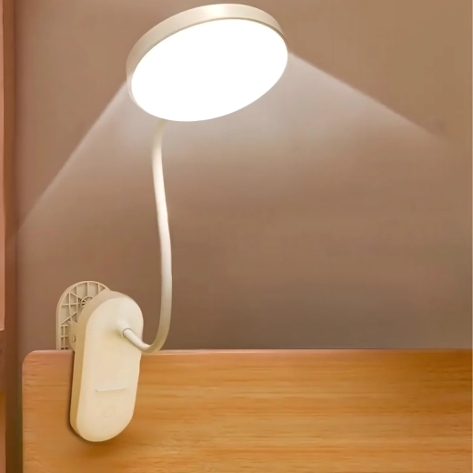 Bezdrôtová LED lampička s klipom na čítanie a prácu
