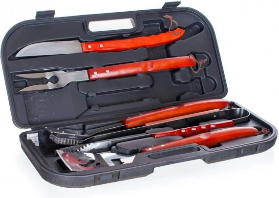 Grilovacia sada HAPPY GREEN v kufríku (5 ks)