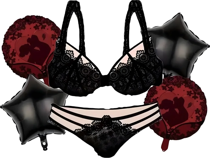 Sada balónikov na rozlúčku so slobodou prádlo 6 ks