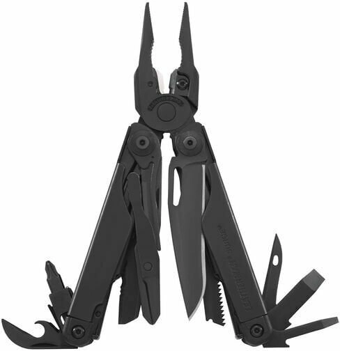 Leatherman Surge multifunkčný nástroj, 21 funkcií, celokovový, čierny