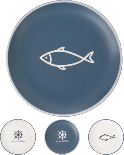 Keramický plytký tanier Sea 26,5 cm – mix motívov