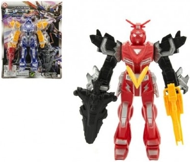 Plastová figúrka robota 15 cm – akčný bojovník, 4 farby