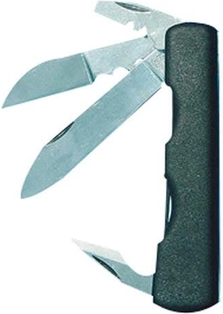 Elektrikársky zatvárací nôž so štyrmi čepeľami