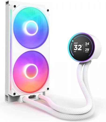 Vodné chladenie NZXT Kraken Elite 280 RGB v2 LCD biele