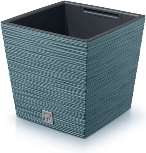 Kvetináč Furu Square Low 30 cm – škandinávska modrá