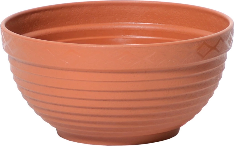 Plastová žardina miska 17 cm terakota