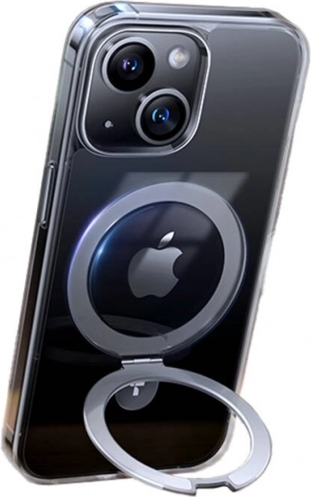 Torras priehľadné magnetické puzdro so stojanom pre iPhone 15