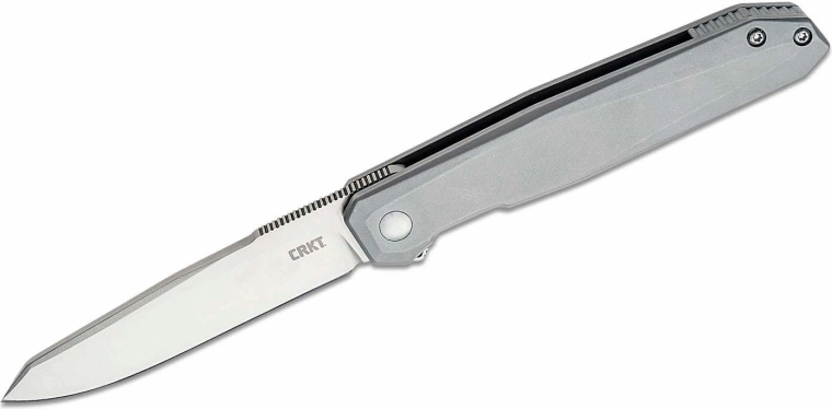 CRKT Facet strieborný vreckový nôž 8,6 cm, celokovový