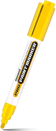 Popisovač Monami Pro Paint Maker žltý 2 mm