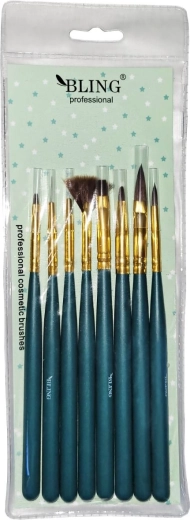 Sada štetcov na zdobenie nechtov 8 kusov BLING, MS-1001-8