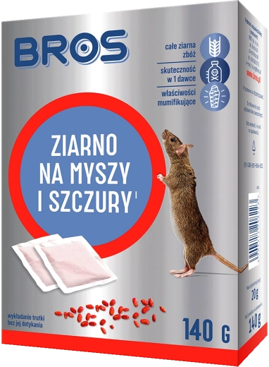 Bros zrno proti myšiam a potkanom 140 g