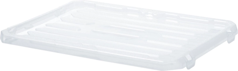 Plastové veko k úložnému boxu Cargobox 300 × 200 × 20 mm, transparentné