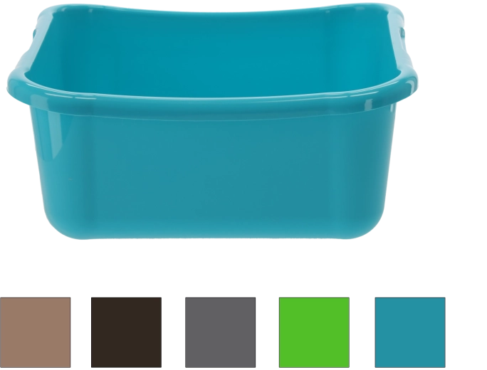 Štvorcová plastová misa 12 l do drezu