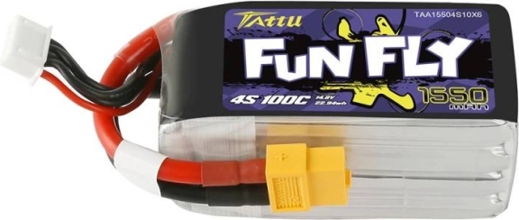 Tattu Fun Fly 1550 mAh 4S LiPo batéria 100C s konektorom XT60