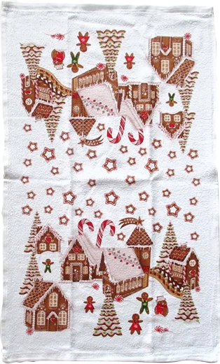 Kuchynská utierka TORO Perníková dedinka 38 × 63 cm