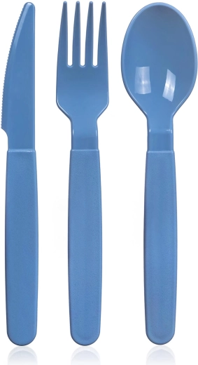 Plastová sada príborov 3 ks modrá CULINARIA ICE