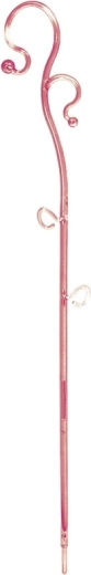 Podpera na orchidey Decor III ružová transparentná 39 cm