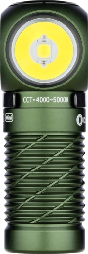 Čelovka a EDC baterka OLIGHT Perun 2 Mini OD Green s červeným svetlom