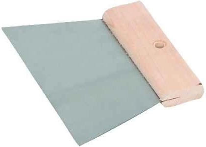 Oceľová rovná stierka 250 mm s drevenou rukoväťou