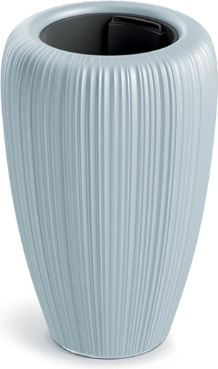 Kvetináč Orobo 29 cm – svetlosivý