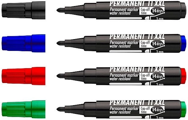 Permanentné popisovače CONCORDE 11 XXL – sada 4 ks