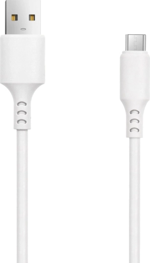 Setty USB–microUSB kábel 1 m 3 A biely