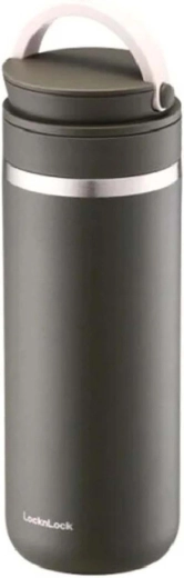 Nerezová termoska s uškom LocknLock Metro Two-Away 475 ml khaki