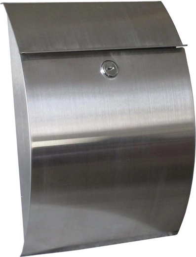 Poštová schránka nerezová 215 × 300 × 70 mm, strieborná