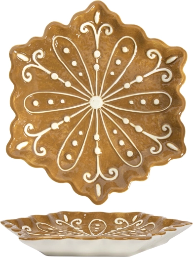 Vianočný tanier štvorcový 22,5 × 22,5 cm