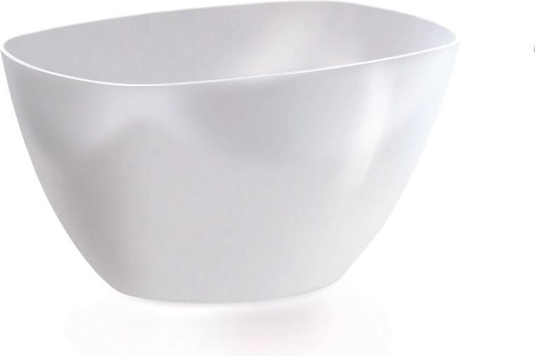 Plastová misa na orchidey Coubi Orchid 19,8 cm biela