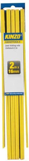 Skladací meter 2 m 16 mm Kinzo