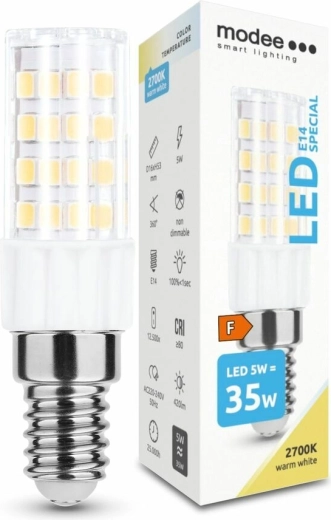 Modee LED žiarovka Special Ceramic 5 W E14, 420 lm, teplá biela