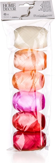 Stuha Rainbow 10 m mix farieb 6 ks