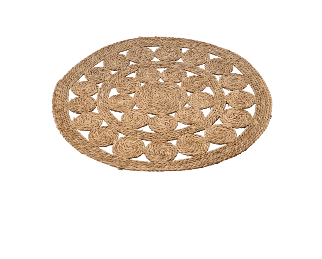 Okrúhla podložka z morskej trávy 80 cm