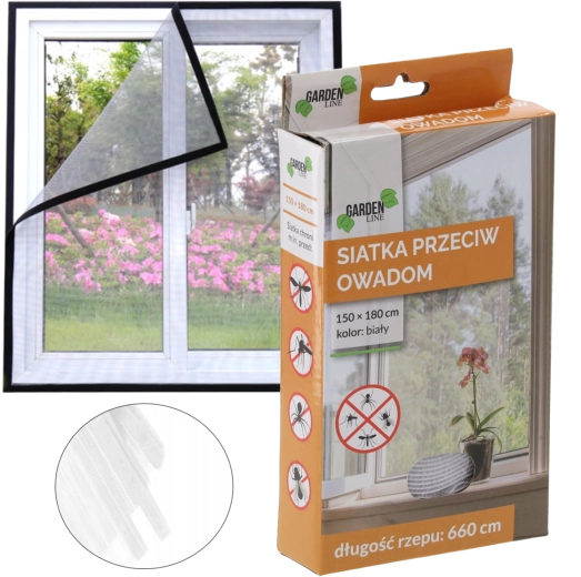 Sieť proti hmyzu 150 × 180 cm biela