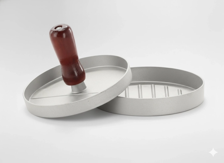 Lis na hamburgery s drevenou rukoväťou 11,8 × 2 × 7,2 cm