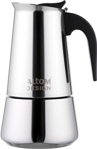 Altom Design oceľová moka kanvica 450 ml (na 9 šálok)