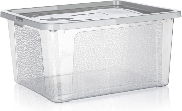 Úložný box Multibox 20 l s vekom a klipmi