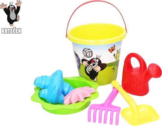 Súprava na piesok Krtko – veľké žlté vedro 3,5 l