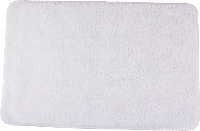 Biela kúpeľňová predložka 45 × 70 cm