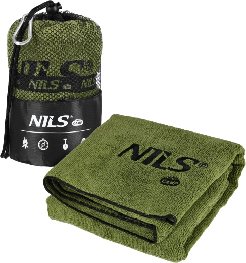 Froté rýchloschnúci uterák NILS Camp khaki 120 × 60 cm