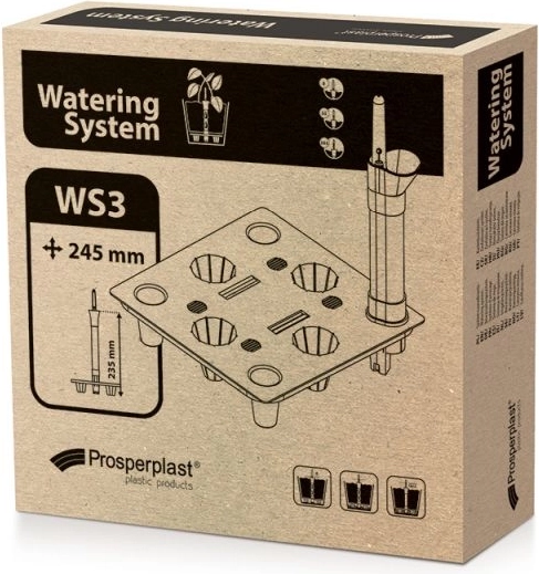 Samozavlažovací systém pre štvorcové kvetináče 24,5 × 24,5 cm