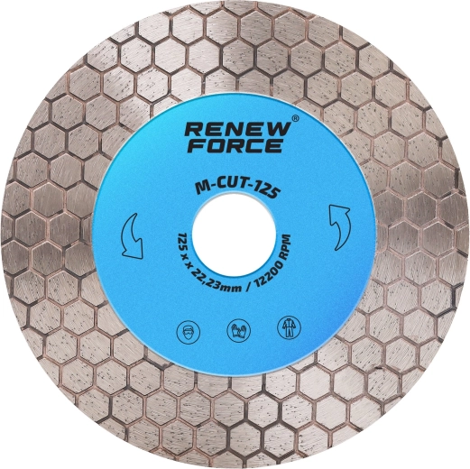 Diamantový kotúč na rezanie gresu a keramiky Renew Force 125 mm